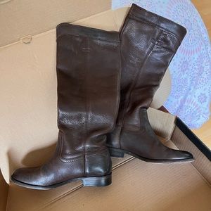 Frye Cara Roper Tall Boots Chocolate